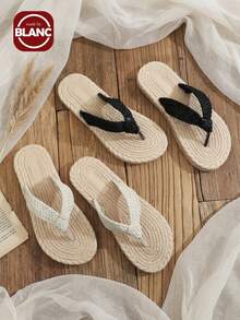 Madebyblanc Dép xỏ ngón đế bằng kiểu Bohemian dành cho nữ, thích hợp đi biển và nghỉ lễ. - Nhiều màu - Xem 2