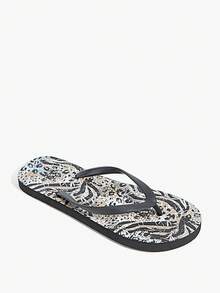 Grefit Chanclas de mujer, sandalias con estampado de leopardo y animal sexy, pantuflas de suela blanda para el hogar, adecuadas para el baño, de secado rápido, para usar en exteriores, chanclas de playa para vacaciones - Negro - Ver 3