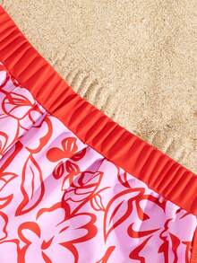 Swim Vcay Short de bain femme d'été, plage, coloré et ludique, imprimé floral tropical, taille élastique. Idéal pour les vacances de printemps, les sorties d'automne, la plage et les activités côtières. Short de plage. Maillot de bain imprimé tropical. Bas de maillot de bain seulement. Short de plage pour femme. Short floral. Short rose. Short de yoga. Maillot de bain short pour femme. Tenue de plage pour femme. Short de sauveteur. Short de course pour femme - Multicolore - Voir 7
