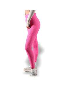 Alo Yoga Leggings HIGH WAIST ALOSOFT FLOW Sweat Absorption Breathable Lightweight Solid Good Elasticity Easy To Wash Yoga Gym Women Neon Pink W5941R - NEON/PINK - Pink - View 3