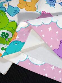 SHEIN X Care Bears 大码女式卡通印花休闲百搭日常短袖T恤 - 白色 - 查看 6