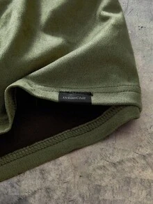 Camiseta de manga corta casual y suelta con bordado numérico para hombres, para verano, escuela y otoño - Verde - Ver 6