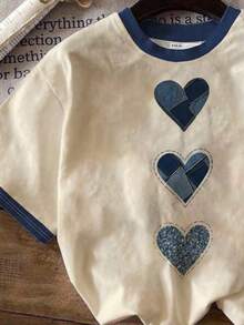 Attitoon 女士休闲简约圆领短袖宽松T恤 - 彩色 - 查看 3