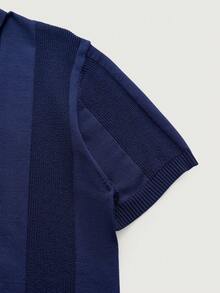 Courvante Men's Everyday Casual Knit Sweater, Suitable For Work And Commute Polo Shirt For Men, Golf, Summer, Father's Day Gift - Royal Blue - View 6