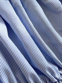 Resyla Women's Contrast Color Tie-Waist Short Sleeve Top - Multicolor - View 4