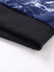 Manfinity LEGND Men's Zip-Up Jacket & Coat, Fashion Printed Jacket Outerwear - Royal Blue - View 5
