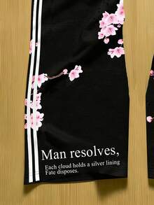 Manfinity Dauomo Quần dài nam in họa tiết hoa - Nhiều màu - Xem 4