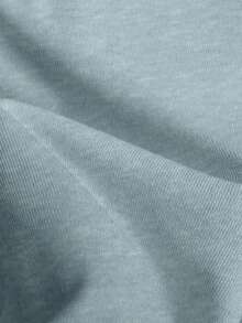 Airaco Áo tank top nữ màu trơn cổ tròn cài nút kiểu dáng thường ngày - Màu xanh nhạt - Xem 5