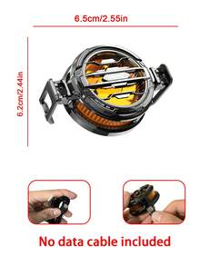 Teckwe 1个温控手机散热器，带磁吸式背夹，快速散热，低噪音，适用于现场游戏、视频观看、日常使用，夏季高效散热，通用型手机散热器（不含数据线） - 彩色 - 查看 6