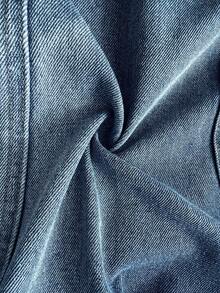 GlowEve Women's Single-Breasted Knotted Casual Versatile Daily Wear Denim Jacket - Blue - View 6