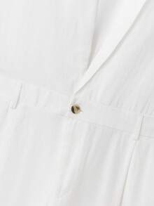 VENTUSAIL Quần yếm nam bằng vải cotton màu be, kiểu dáng thường ngày. - Màu be - Xem 6