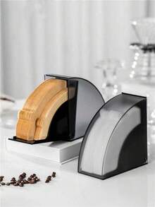 1 Buah Kotak Kertas Saringan Hitam Berbentuk Kipas Ganda - Kotak Penyimpanan Kertas Saringan Kopi, Aksesori Espresso - Sempurna untuk Menyimpan Kertas Saringan, Ideal untuk Pecinta Kopi - Kotak kertas saring - View 7