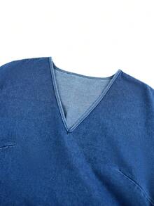 GlowEve Women's Casual Sleeveless Denim Top, Summer - Blue - View 6