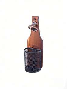 Bottle Opener & Bottle Opener Accessories, Multifunctional Beer Bottle Opener, Durable Stainless Steel Bottle Opener, Portable Bar Tool For Home Kitchen Bar Party - Coffee Brown - View 6