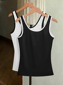 GlowEve 女士撞色吊带春夏吊带背心套装 - 彩色 - 查看 2