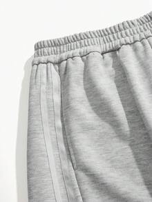 Anewsta 新款灰色女士弹力腰阔腿裤，春季休闲宽松直筒裤，简约显瘦时尚百搭阔腿裤 - 淺灰色 - 查看 7