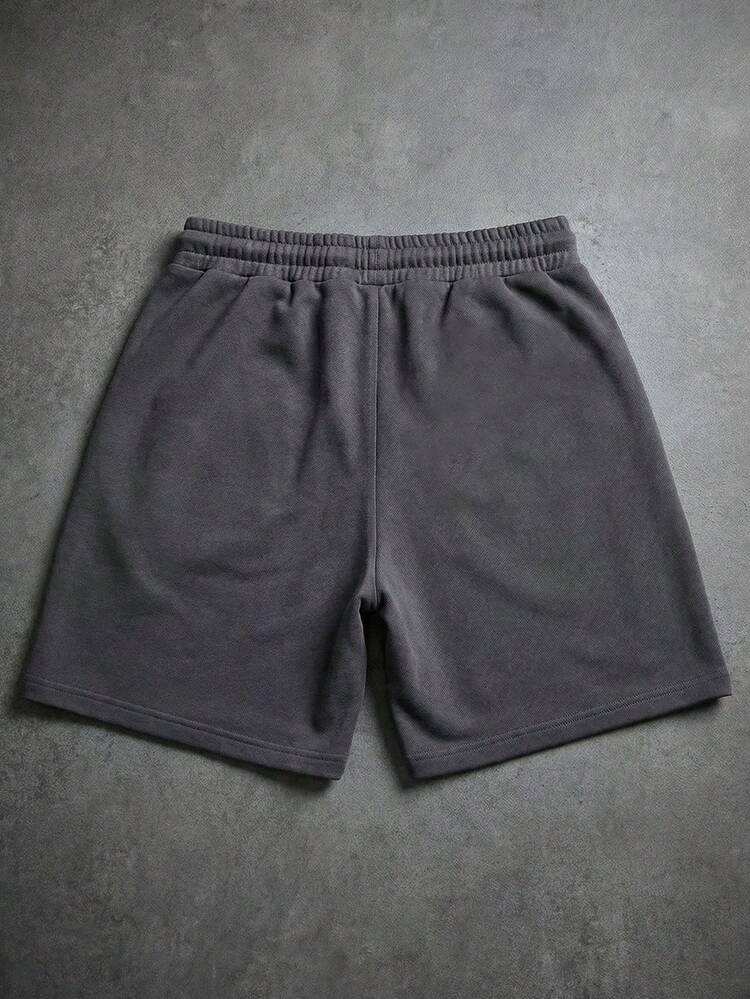 Relaxed Drawstring Shorts With Side Pockets