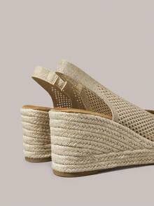 Styleloop Women's Wedge-Heeled Platform Sandals, A Must For Vacation Travel, Bohemian Style - Apricot - View 5