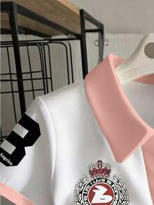 Áo polo trắng dành cho nữ tuổi teen với họa tiết số 23 kiểu cổ điển, hình cô gái cưỡi ngựa, dáng ôm, thích hợp cho những buổi đi chơi thường ngày mùa xuân/hè, thoải mái khi mặc hàng ngày, đa năng, thiết kế phối màu cổ điển, phù hợp cho mọi mùa. - Nhiều màu - Xem 5