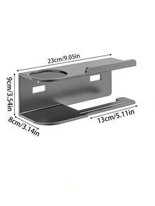 1 pieza Soporte de pared multifuncional para papel higiénico, estantería de almacenamiento de fragancias de baño, portarrollos de papel, organizador de pared de doble función para ahorrar espacio en la cocina y el baño, accesorios esenciales para el hogar - Multicolor - Ver 13
