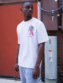 BelSigned BelSigned Krometka 男士休闲百搭简约印花短袖T恤 - 白色 - 查看 7