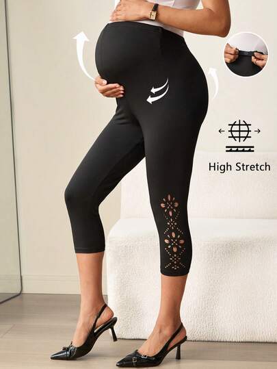 MaterniWear เลกกิ้งคนท้องสีพื้นเอวปรับได้