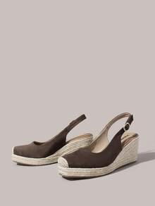 Styleloop Women's Wedge Heel Platform Sandals, A Must For Vacation Travel, Bohemian Style Wear - Brown - View 2
