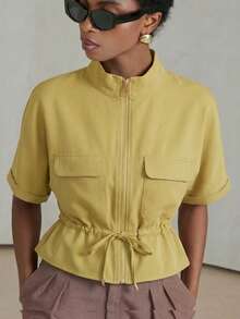 Women Blouses & Shirts - 黃色 - 查看 4