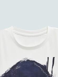 Modcrash 男士新款时尚嘻哈印花T恤 - 白色 - 查看 4