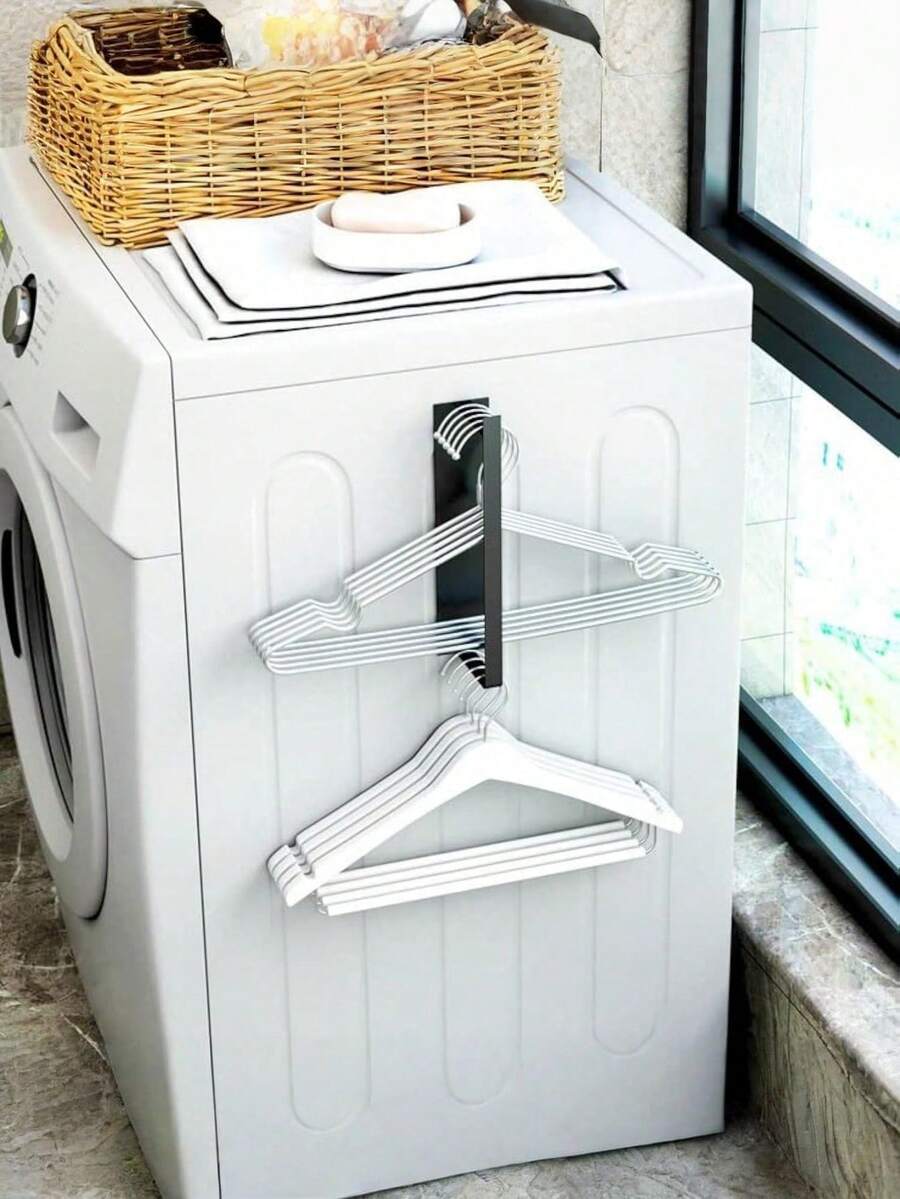 1 cái giá treo quần áo tự dính, giá đỡ móc treo tự dính dùng cho máy giặt và máy sấy, giúp tiết kiệm không gian phòng giặt, đồ dùng thiết yếu cho sinh viên. - Nhiều màu - Xem 1