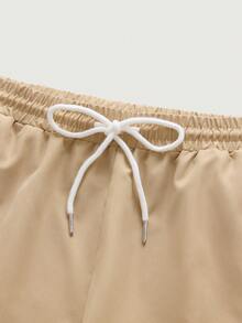 Courvante 男士修身针织上衣和梭织短裤套装 - 彩色 - 查看 10