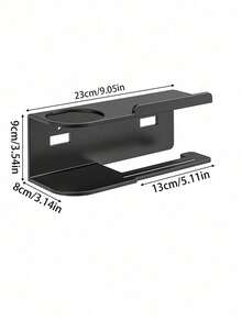 1 pieza Soporte de pared multifuncional para papel higiénico, estantería de almacenamiento de fragancias de baño, portarrollos de papel, organizador de pared de doble función para ahorrar espacio en la cocina y el baño, accesorios esenciales para el hogar - Multicolor - Ver 5