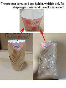 50 chiếc giấy lót bánh cupcake hình hoa tulip, cốc nướng bánh muffin, cốc chống cháy, cốc nướng dùng một lần và chịu nhiệt độ cao, khay giấy chống dầu mỡ cho ngày tựu trường - Nhiều màu - Xem 13