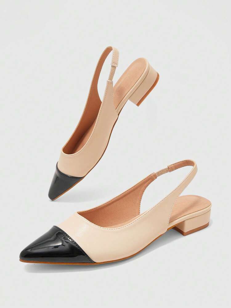 CUCCOO BIZCHIC Women Shoes Classic Fashion Women's Shoes Color Block Splicing Elegant Wear Workplace Office Commute Comfortable Women's Shoes
