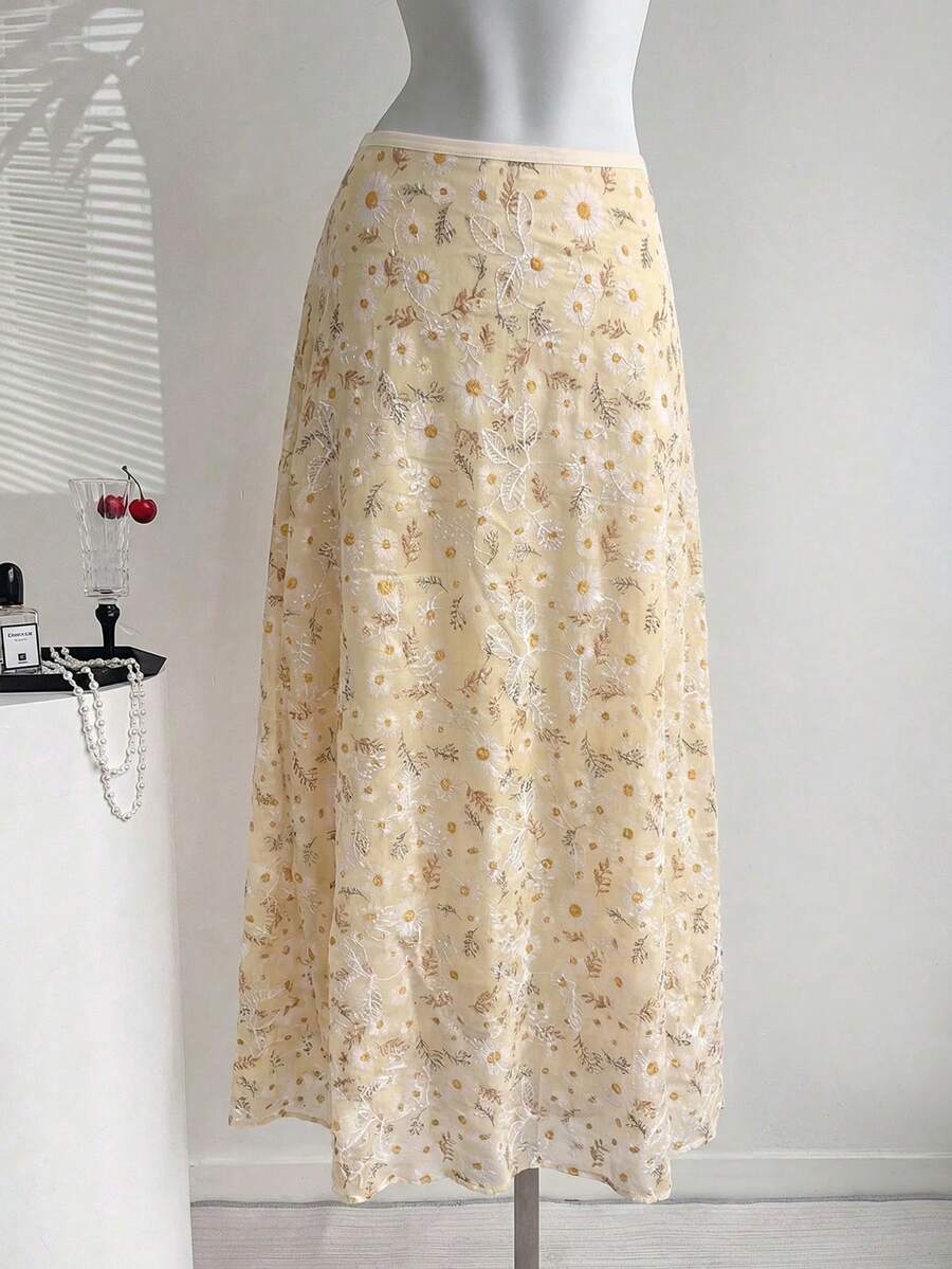 Rometta Váy chữ A phong cách tối giản thanh lịch cỡ lớn cho kỳ nghỉ mới mẻ - Nhiều màu - Xem 1