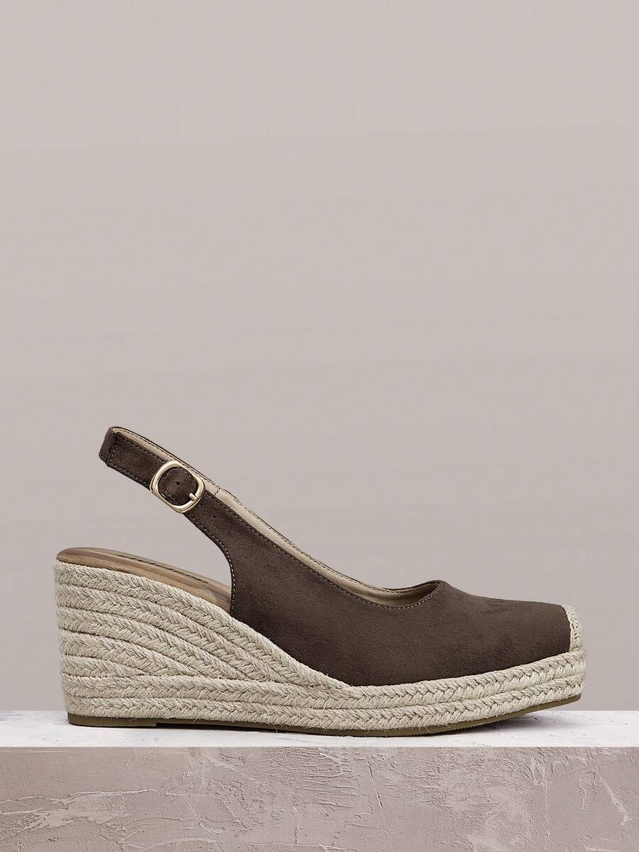 Styleloop Women's Wedge Heel Platform Sandals, A Must For Vacation Travel, Bohemian Style Wear - Brown - View 1