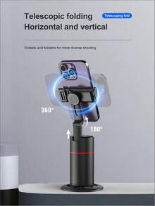 Teckwe It Has An Automatic Face Tracking Function, A Foldable Design And 360° Rotation, And Is Suitable For Smartphones. It Includes A Shooting Stand With A Remote Selfie Stick, No App Required, Supports Gesture Control, And Is Very Suitable For Vlog . 1200mAh. - Multicolor - View 8