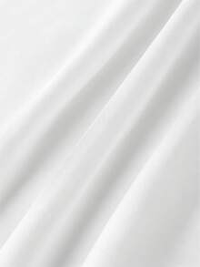 GlowEve CURVE 大码女式经典黑白撞色宽松A字连衣裙，松紧腰身，适合工作和日常穿着。 - 白色 - 查看 5