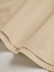 Women's Casual Pleated Skirt, Versatile For Spring & Autumn - Apricot - View 4