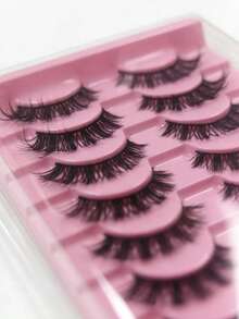 10 Pairs D Curl Eyelashes, Natural Look, Fluffy Volume, Wispy, Reusable, Soft, Lightweight Lashes, Easy To Apply Fake Eyelashes For Dramatic Eye Lash Makeup Strip Lashes,Lashes,Eyelashes,Fake Lashes - various - View 4