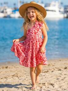 Emery Rose Kids Young Girl Ditsy Floral Sleeveless Ruffle Hem Casual Dress Girls Summer Dress Beach Girls Twirl Dress Little Girl Vacation Dress Flowy Spring Dress For Girls Coral Dress For Girls Young Girls Dresses Vintage Dress For Kids Beach Dress For Kids Dress For Kids Dresses For Kids Casual Dress For Kids Frocks For Girl Summer Dresses For Girls Kids Summer Dresses Young Girl Dresses - Hot Pink - View 5