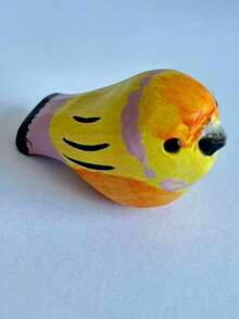 Madebyblanc Hand-Carved Wooden Bird, Solid Wood Animal Sculpture, Retaining Natural Texture, Mini Bird Ornament, Suitable For Home Desktop Decoration, Bookshelf Display, Gift For Nature Lovers, Country Garden Decoration, Unique Collectible Art Piece - Handmade Wood Carving, Home Landscaping, Healing Ornament, Birthday Gift. - 1PC - View 19