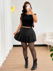Cravure Quần legging và tất nữ cỡ lớn thời trang thường ngày, kiểu dáng gợi cảm, thắt nơ. - màu đen - Xem 6
