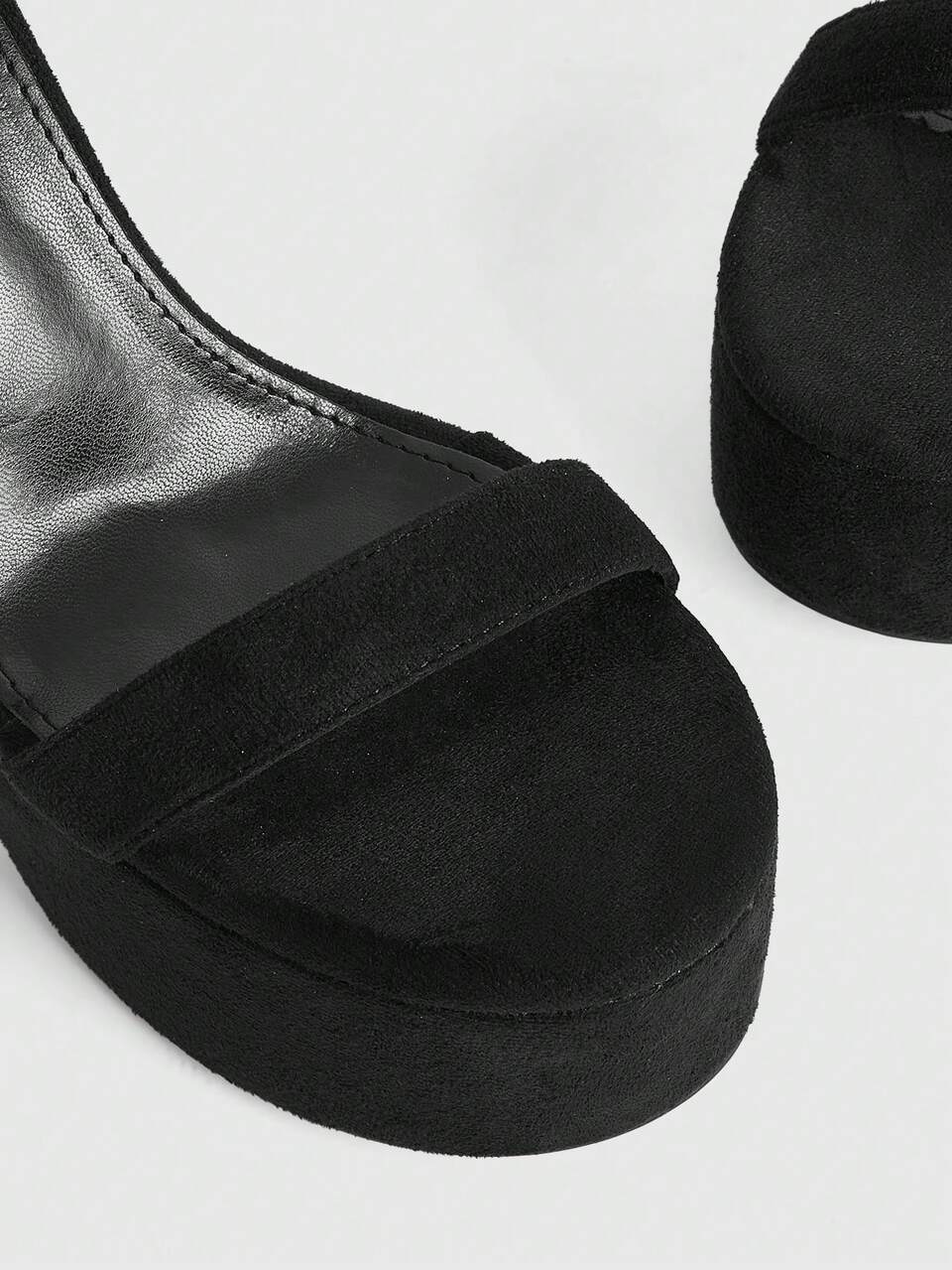 CUCCOO LuxiPop Women's High-Heeled Platform Sandals With Black Stilettos, Sexy Club Wear Summer