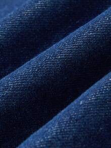 GlowEve Women's Single-Breasted Ruffle Hem Casual Denim Skirt - Blue - View 4