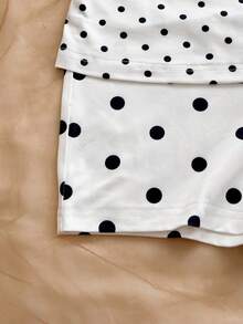 Soleia 两件套波西米亚风针织波点拼布木珠套装，适合度假、浪漫花卉派对、约会、情人节、复活节、狂欢节、下午茶、海滩、游轮、城市街头假日等场合。 - 彩色 - 查看 6