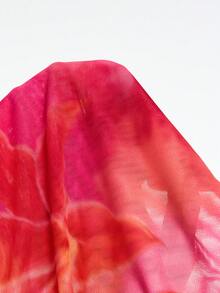 Vadaroq Women's Summer Party/Graduation/Casual/Vacation/Street Style/Y2K/Fashionable/Going Out/Boho/Beach Outfits Floral Stretchy Pink Tube & Skirts Two Pieces Outfits,  Pool Party Outfit For Women - Pink - View 7