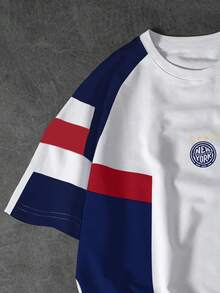 Manfinity EMRG Áo thun nam tay raglan ngắn tay phối màu tương phản, phong cách thể thao thường ngày. - Nhiều màu - Xem 3