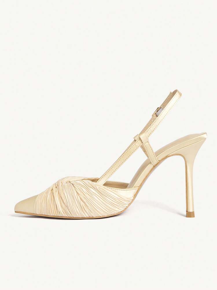 CUCCOO CHICEST Women's Twist Pointed Toe Elegant High Heel Shoes, Fashionable And Versatile For Daily Wear For Christmas