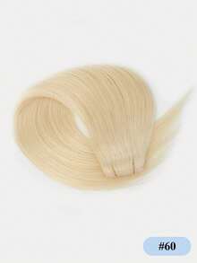 PU Hole Weft Human Hair Extension Butterfly Weft Hair Extension Real Human Hair 12-24inch Blonde Color Straight Human Hair Extensions Bundles Invisible Hair Extensions Human Hair For Daily & Wedding & Party - Multicolor - View 29